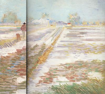 Vincent Van Gogh Landscape with Snow (nn04) Spain oil painting art